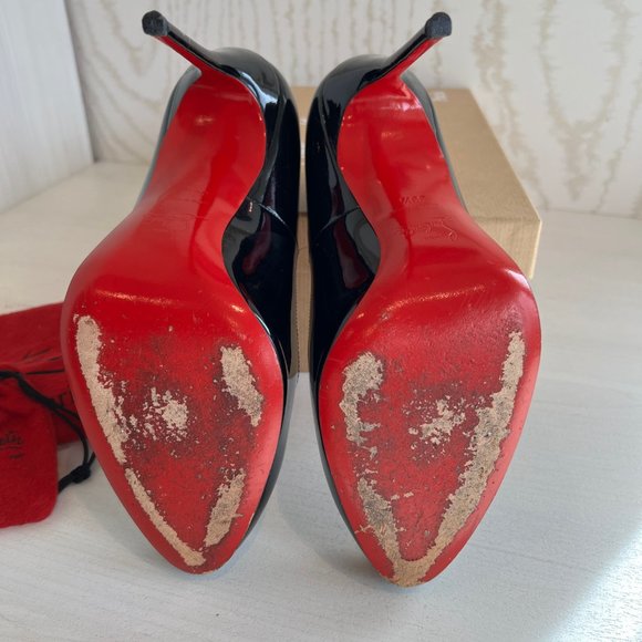 CHRISTIAN LOUBOUTIN Elisa 100 Patent Leather Pumps Size: 9.5  | IT 39.5 - Picture 7 of 9